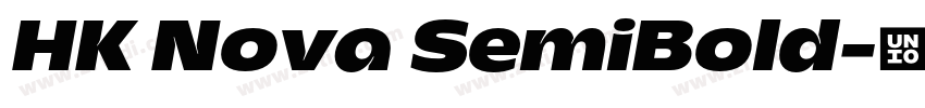 HK Nova SemiBold字体转换